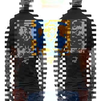 マラドーナボカアブストラクト 長袖tシャツ メンズTシャツ バックプリント - Kawaiitshirt