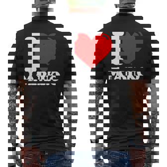 マリコという名前が大好きです メンズTシャツ バックプリント - Kawaiitshirt