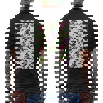 ミニマリストのブドウ柄アート。 メンズTシャツ バックプリント - Kawaiitshirt