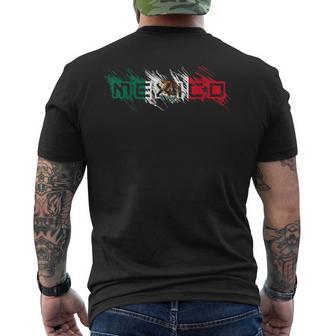 メキシコ メキシコ国旗 落書き文字 ラテン系 メンズTシャツ バックプリント - Kawaiitshirt