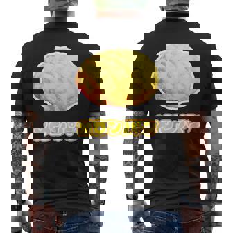 メロンパン《スイーツ ポップ》菓子パン【変なデザイン屋さん】かわいい 面白い イラスト デザイン メンズTシャツ バックプリント - Kawaiitshirt