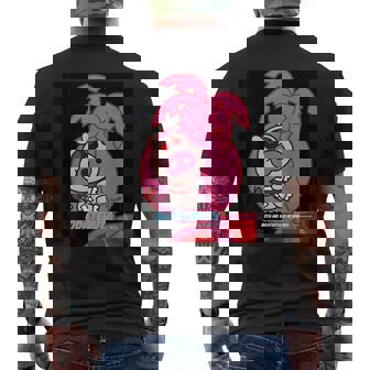 ヤッターマン 吉田すずかデザインa（おだてブタ） メンズTシャツ バックプリント - Kawaiitshirt