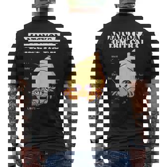 ヤドカリの解剖学 面白い カワイイ ヤドカリ チビ メンズTシャツ バックプリント - Kawaiitshirt