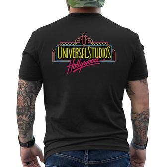 ユニバーサルスタジオハリウッドマーキー メンズTシャツ バックプリント - Kawaiitshirt
