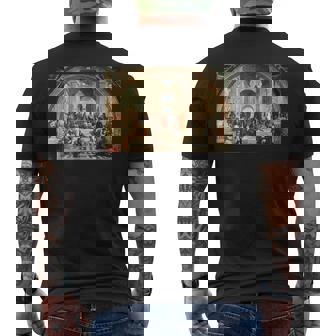 ラファエルによるアテネの学校1511 メンズTシャツ バックプリント - Kawaiitshirt