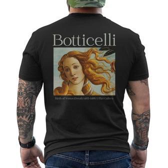 ルネッサンス美的ボッティチェリ ヴィーナスの誕生 アートデザイン 長袖tシャツ メンズTシャツ バックプリント - Kawaiitshirt