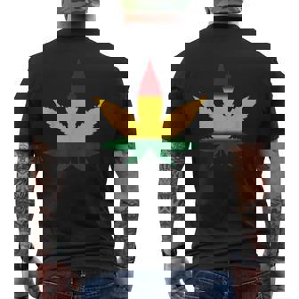 レゲエtシャツとラスタカラーtシャツ メンズ メンズTシャツ バックプリント - Kawaiitshirt