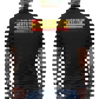 レッド レトロ ヴィンテージ バビロン タウン ニューヨーク州 Ny 長袖tシャツ メンズTシャツ バックプリント - Kawaiitshirt