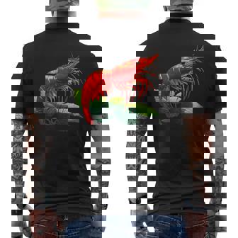 レッドチェリー シュリンプ ブリーダー ネオカラディナ 淡水水槽 メンズTシャツ バックプリント - Kawaiitshirt