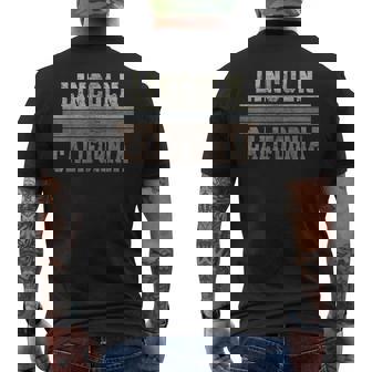 レトロ リンカーン カリフォルニア メンズTシャツ バックプリント - Kawaiitshirt