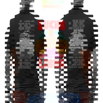 レトロ ヴィンテージ レスラー ルチャリブレ メキシコレスリング メンズTシャツ バックプリント - Kawaiitshirt