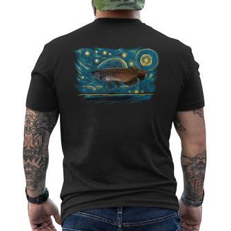 レトロなヴィンテージスタイルのアロワナ メンズTシャツ バックプリント - Kawaiitshirt