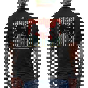 レトロモスマン-オリジナルのウェストバージニアクリプティッドアートワーク メンズTシャツ バックプリント - Kawaiitshirt