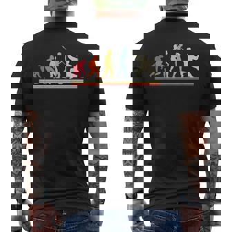 レトロ太極拳の進化 メンズTシャツ バックプリント - Kawaiitshirt