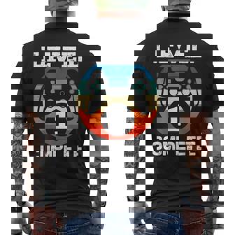 レベル1 結婚1周年記念ギフト 彼への完全ギフト メンズTシャツ バックプリント - Kawaiitshirt