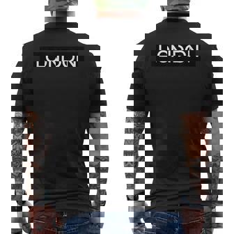 ロンドン United Kingdom イングランド シンプル モダン メンズTシャツ バックプリント - Kawaiitshirt