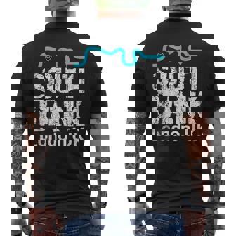 ロンドン、「サウスバンク」の「テムズ川」地図のロンドンお土産 メンズTシャツ バックプリント - Kawaiitshirt