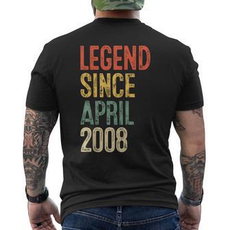 ヴィンテージ 18歳の誕生日デコレーション メンズ 18歳 2008年 18歳の誕生日 メンズTシャツ バックプリント - Kawaiitshirt