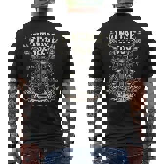 ヴィンテージ 1966年 1966年生まれ 58歳の誕生日 オートバイバイカー メンズTシャツ バックプリント - Kawaiitshirt