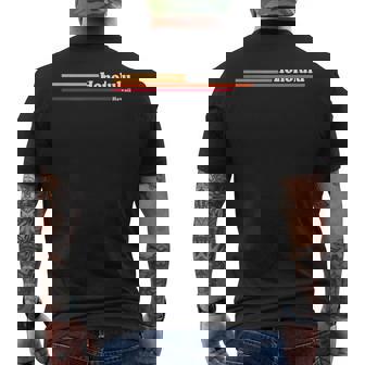 ヴィンテージ 1980年代グラフィックスタイル ホノルル ハワイ メンズTシャツ バックプリント - Kawaiitshirt