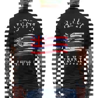 ヴィンテージ アロハ州 ハワイ国旗 ハワイアン 旗 メンズ レディース メンズTシャツ バックプリント - Kawaiitshirt