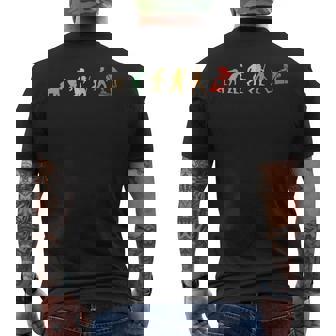 ヴィンテージ スイム レトロ スイミング 進化 面白いスイマー メンズTシャツ バックプリント - Kawaiitshirt