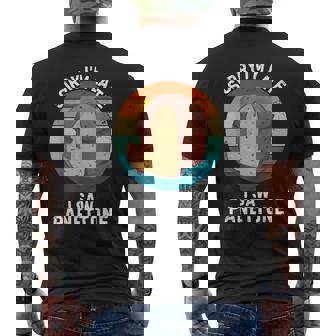 ヴィンテージ パネトーネorry I'm Late Iaw Panettone Food Lover メンズTシャツ バックプリント - Kawaiitshirt