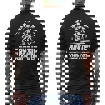 ヴィンテージ マウンテンバイク メンズ レディース バイカー Mtb トレイルバイク 長袖tシャツ メンズTシャツ バックプリント - Kawaiitshirt