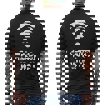 不幸中のwi-Fi ネタ ことわざ 言い間違いことわざ ジョーク ギャグ ダジャレ ツッコミ もじり 慣用句 おもしろ 長袖tシャツ メンズTシャツ バックプリント - Kawaiitshirt