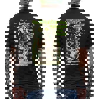 世界に挑んだヴィンテージクラシックホラーモンスター 長袖tシャツ メンズTシャツ バックプリント - Kawaiitshirt