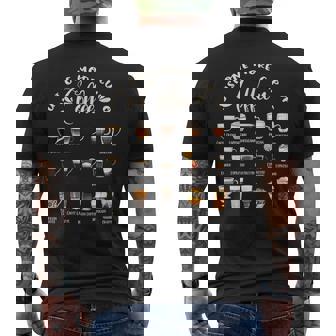 世界のコーヒーの種類 コーヒー メンズTシャツ バックプリント - Kawaiitshirt