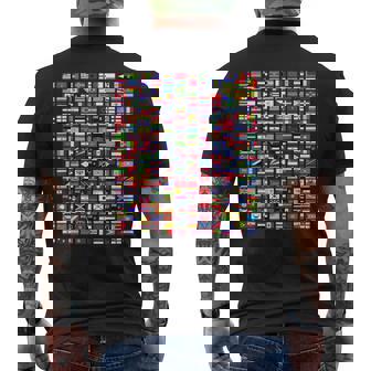 世界の国旗国際287 メンズTシャツ バックプリント - Kawaiitshirt