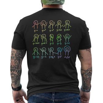 代数ダンスおかしい関数グラフ図科学数学方程式 長袖tシャツ メンズTシャツ バックプリント - Kawaiitshirt
