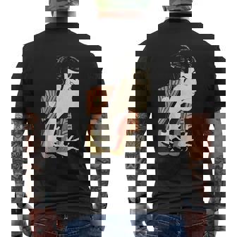 写楽（切り抜き）《浮世絵》歌舞伎【日本・世界の名画】日本画 和柄 美術館アート メンズTシャツ バックプリント - Kawaiitshirt