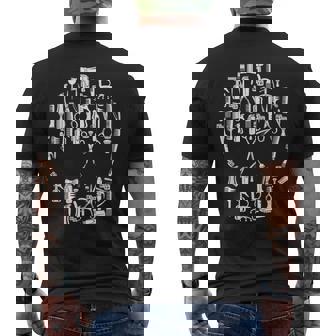 別のツールからのスカル ハサミ ヘアドライヤー 美容師 メンズTシャツ バックプリント - Kawaiitshirt