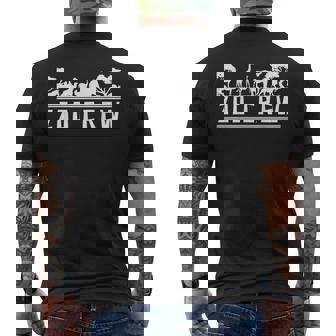 動物園 動物園 サファリ キリン ライオン ゾウ 動物園 メンズTシャツ バックプリント - Kawaiitshirt