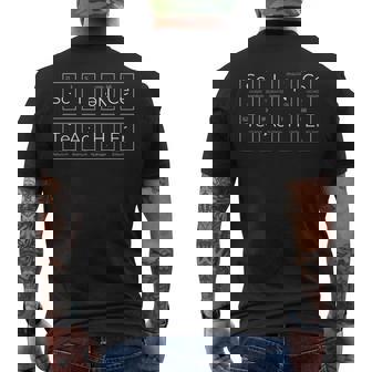 化学者 科学 教師 元素記号 周期表 メンズTシャツ バックプリント - Kawaiitshirt