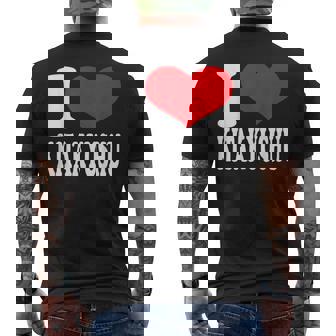 北九州が大好き メンズTシャツ バックプリント - Kawaiitshirt