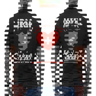 医学生 研究 大学 医学部 医学生 メンズTシャツ バックプリント - Kawaiitshirt