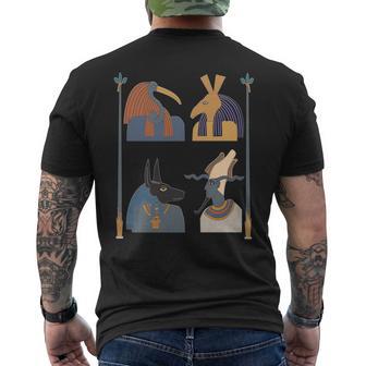 古代エジプトの神々 ファラオ神話 エジプトのピラミッド 長袖tシャツ メンズTシャツ バックプリント - Kawaiitshirt