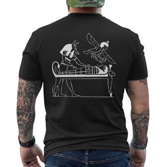 古代エジプトエジプト美術ミイラクラシック日常 長袖tシャツ メンズTシャツ バックプリント - Kawaiitshirt