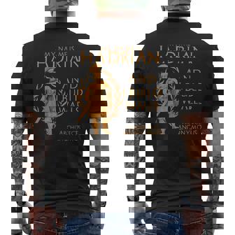 古代ローマ 皇帝ハドリアヌス 建築家 匿名 面白い メンズTシャツ バックプリント - Kawaiitshirt