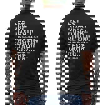 史上最高の体育教師 面白い Pe先生 メンズTシャツ バックプリント - Kawaiitshirt