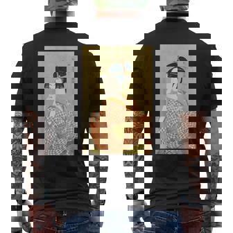 喜多川歌麿「婦女人相十品 ポペンを吹く娘」 メンズTシャツ バックプリント - Kawaiitshirt