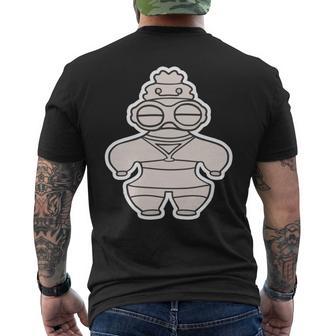 土偶 どぐう【ゆるフレンズ】遮光器土偶 歴史土器 長袖tシャツ メンズTシャツ バックプリント - Kawaiitshirt