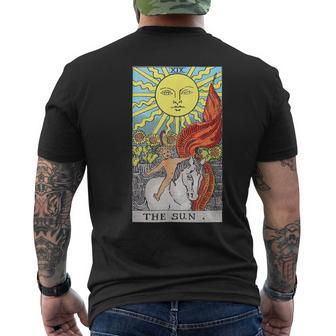 太陽のタロットカード メンズTシャツ バックプリント - Kawaiitshirt