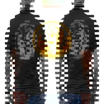 女神アテナと英雄ヘラクレス古代ギリシャ美術神話 メンズTシャツ バックプリント - Kawaiitshirt