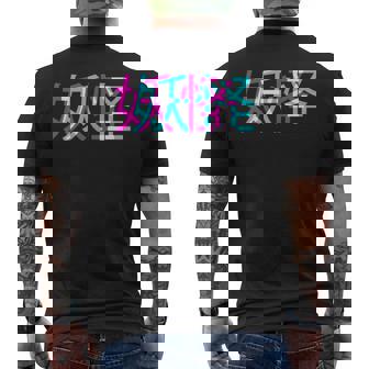 妖怪、グリッチアニメ美的ヴェイパーウェイヴパステルゴス メンズTシャツ バックプリント - Kawaiitshirt