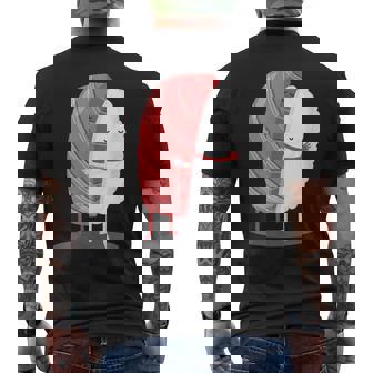 寿司 ハグ 甘い 和食 まぐろ にぎり メンズTシャツ バックプリント - Kawaiitshirt