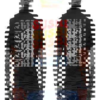 寿司 和食 グルービー メンズTシャツ バックプリント - Kawaiitshirt